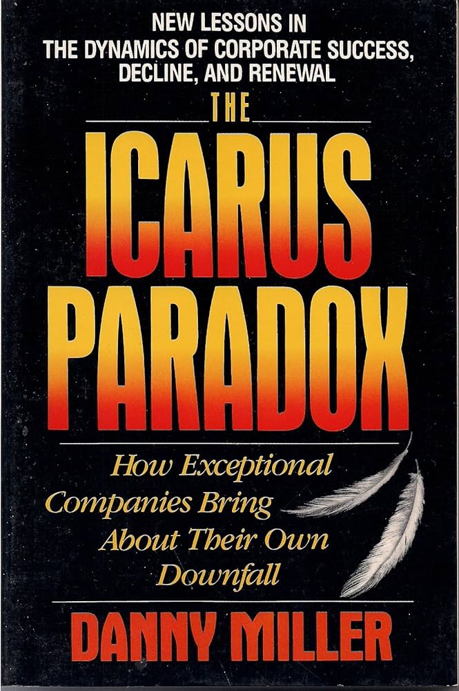 copertina del libro The Icarus Paradox di Danny Miller